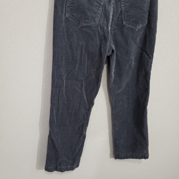 Loft Corduroy Pants Womens Size 10 Petite Gray Cropped Fall Winter Casual - Picture 9 of 11